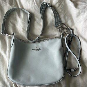 Kate Spade light grey crossbody purse